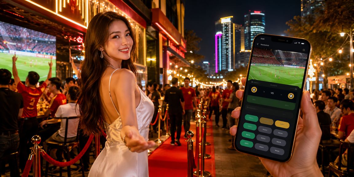 Khung cảnh chợ đêm sôi động tại Thành phố Hồ Chí Minh – người dùng trải nghiệm cá cược trực tuyến trên điện thoại