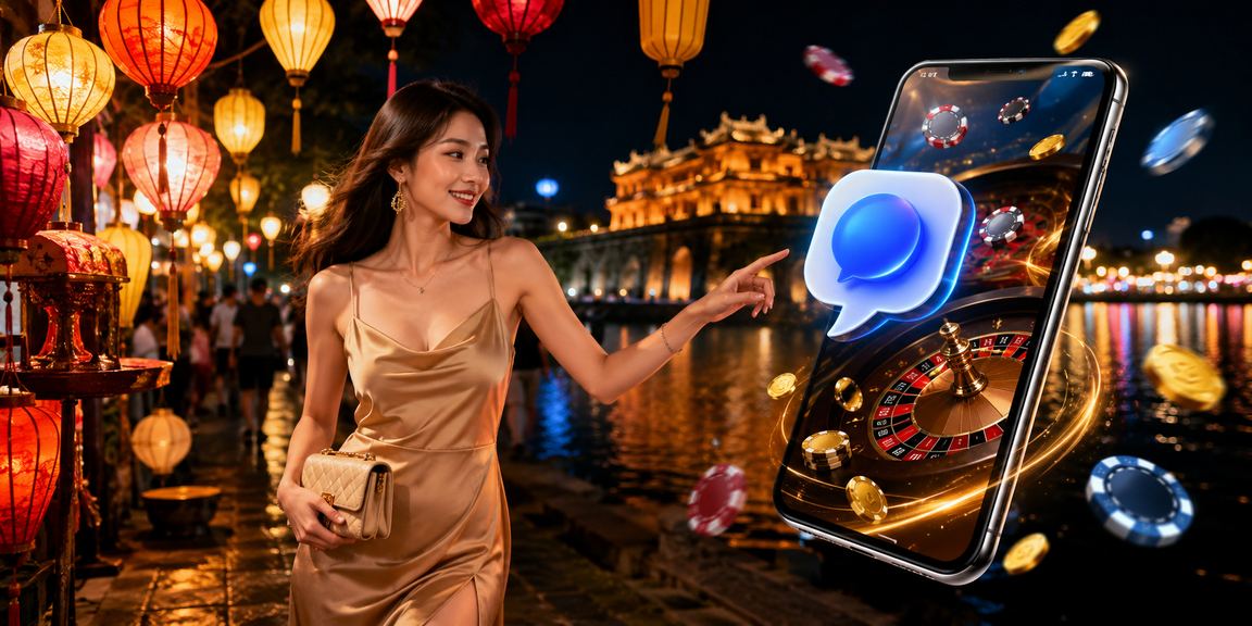 Trải nghiệm casino trên điện thoại tại chợ đêm Huế
